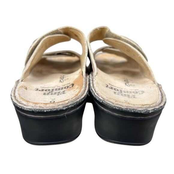 Finn Comfort Women’s Sansibar Tan Leather Slide Sandals Size 6 D US 8 D - Picture 8 of 10